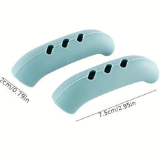 2pcs Silicone Pot Handle Covers Heat Resistant Non Slip Handle Sleeve Kitchen