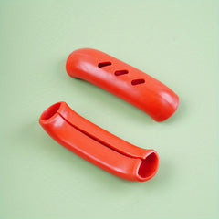 2pcs Silicone Pot Handle Covers Heat Resistant Non Slip Handle Sleeve Kitchen