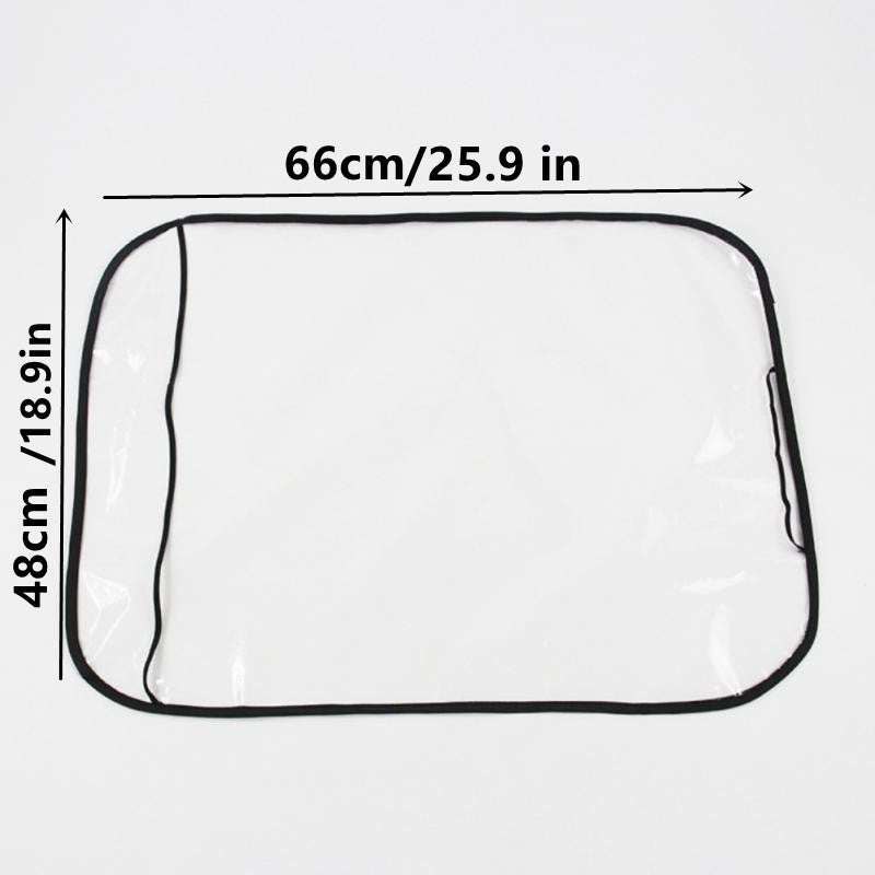 2pcs Car Seat Waterproof Anti Kick Back Covers Protector Mat