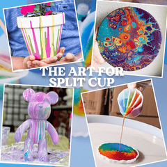 4Pcs Silicone Split Cups Thicken & Reusable Resin Mixing Cups