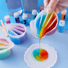 4Pcs Silicone Split Cups Thicken & Reusable Resin Mixing Cups
