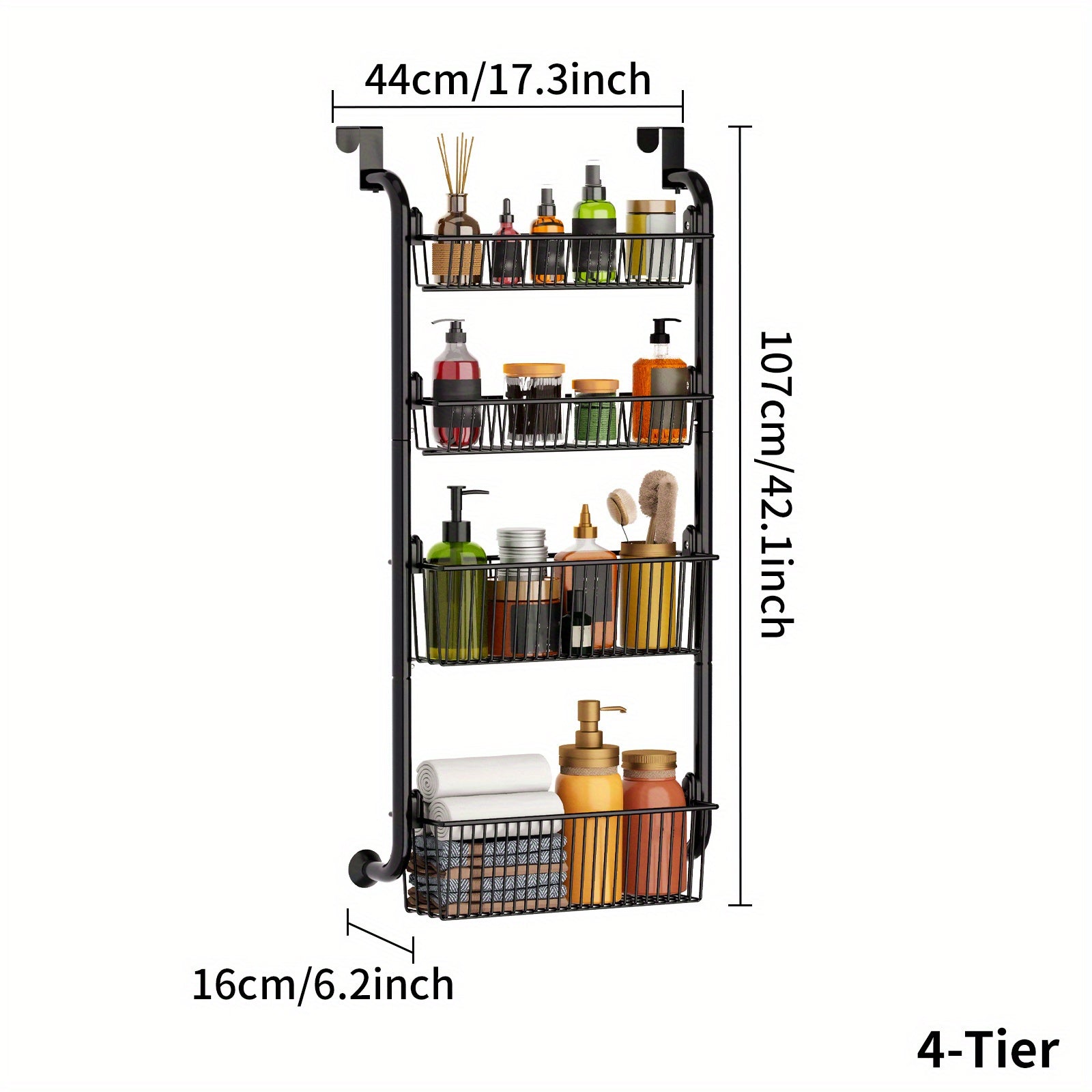4-6 Tiers Over The Door Pantry Organizer Rack