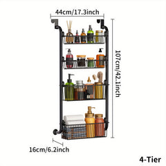 4-6 Tiers Over The Door Pantry Organizer Rack