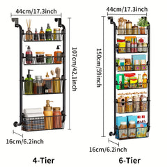 4-6 Tiers Over The Door Pantry Organizer Rack