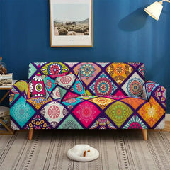 Bohemian Floral Pattern Sofa Cover
