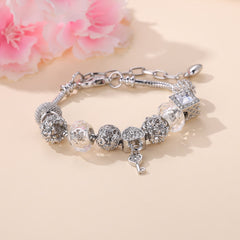 Heart Beads Key Bracelet Jewelry for Male and Female