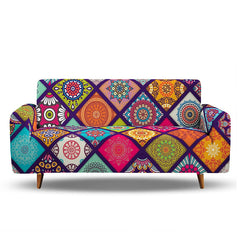 Bohemian Floral Pattern Sofa Cover