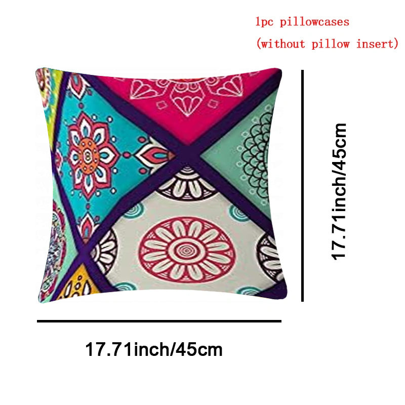 Bohemian Floral Pattern Sofa Cover