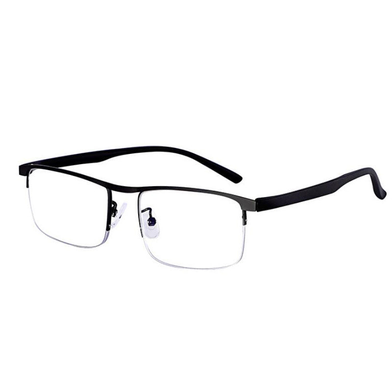 Men's Half Frame Presbyopic Hyperopia Glasses + Case