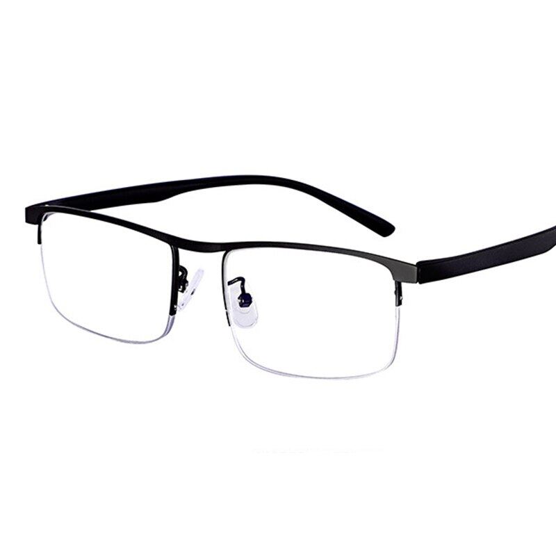 Men's Half Frame Presbyopic Hyperopia Glasses + Case