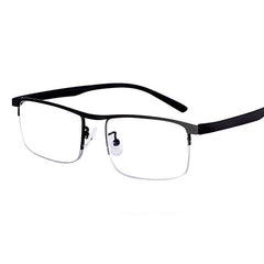 Men's Half Frame Presbyopic Hyperopia Glasses + Case
