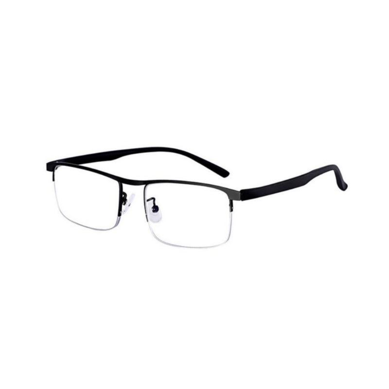 Men's Half Frame Presbyopic Hyperopia Glasses + Case