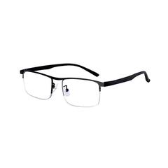 Men's Half Frame Presbyopic Hyperopia Glasses + Case