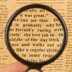 Mini 6X Glass Lens Folding Magnifying Glass with Protective Cover