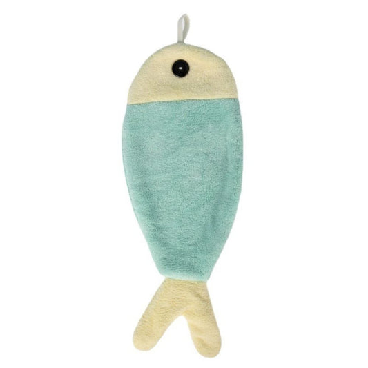 Fish Shape Plush Towel & Thick Towel for Kitchen Outdoor Camping