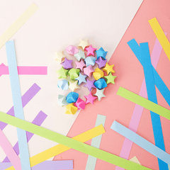 DIY Wishing Star Folding Paper Set 500 Strips