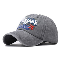 Outdoor Washed Cotton Sun Protection Embroidery Baseball Cap
