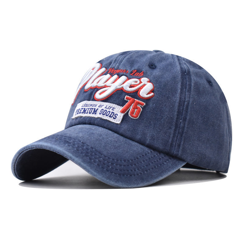 Outdoor Washed Cotton Sun Protection Embroidery Baseball Cap