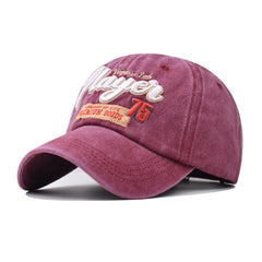 Outdoor Washed Cotton Sun Protection Embroidery Baseball Cap