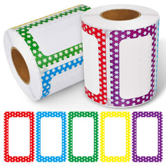 300pcs Colorful Border Stickers for School Office Home Label Printing