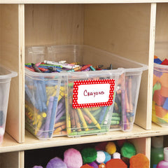 300pcs Colorful Border Stickers for School Office Home Label Printing