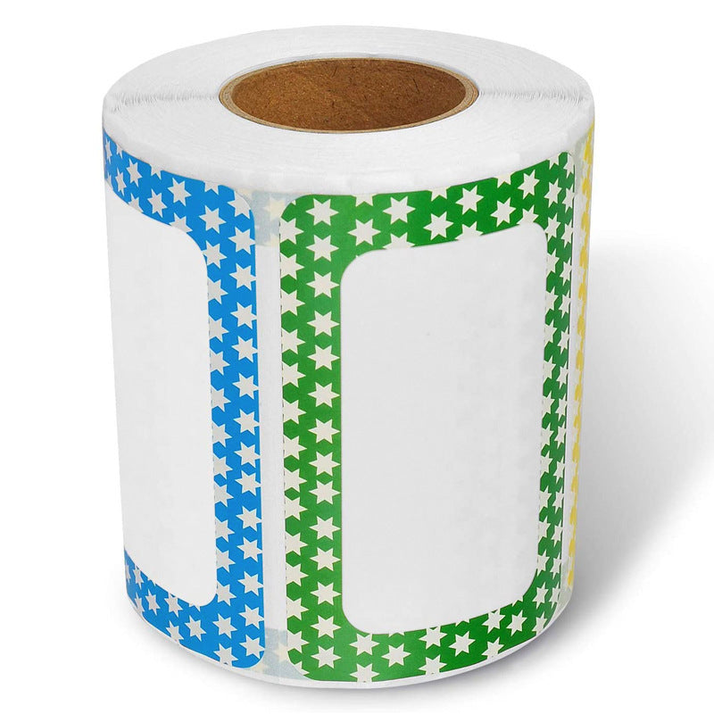 300pcs Colorful Border Stickers for School Office Home Label Printing