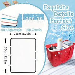 Travel Beach Bag Divider Tray Portable Rubber Tote Bag Accessories