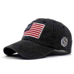 American Flag Sunscreen Peaked Cap for Outdoor Activities