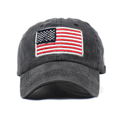 American Flag Sunscreen Peaked Cap for Outdoor Activities