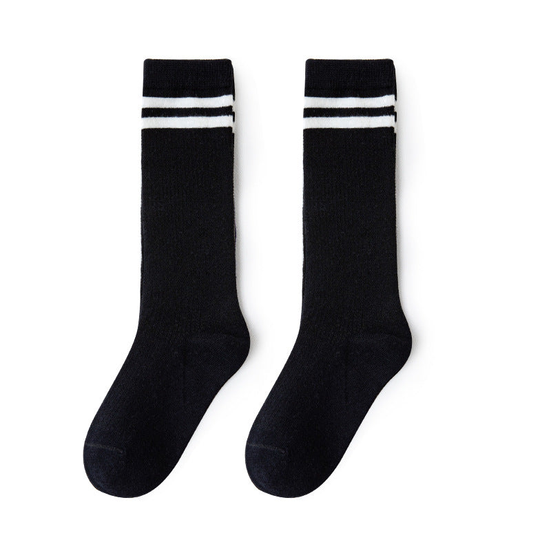 Kids Striped Soccer Stockings 2 Pairs