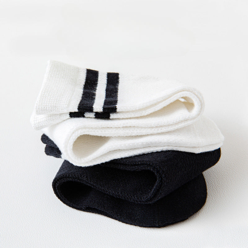 Kids Striped Soccer Stockings 2 Pairs