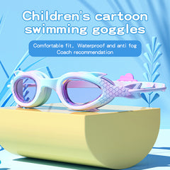 Children Swimming Goggles & Cap Set Waterproof Clear Vision for Boys and Girls