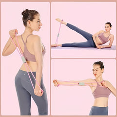 8 Shaped Exercise Resistance Rope Fitness Band for Stretching