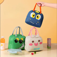 Kids Cartoon Lunch Bag Portable Insulated Lunch Tote Bag for School Work