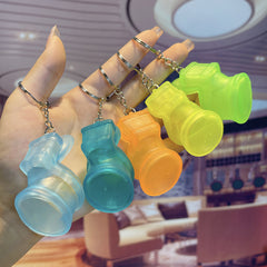 10pcs Cartoon Toilet Keychain Backpack Bag Ornament Gift