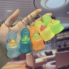 10pcs Cartoon Toilet Keychain Backpack Bag Ornament Gift
