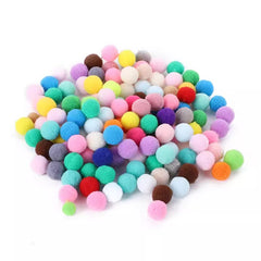 30 Pcs Colorful Plush Cat Teaser Toy Balls Chew Durable Cat Toy Balls