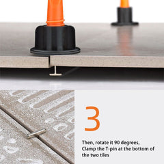 51pcs Reusable Tile Leveling Spacers & Wedge Kit for Floor Wall Tile