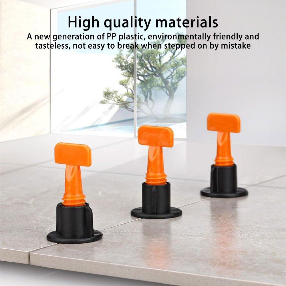 51pcs Reusable Tile Leveling Spacers & Wedge Kit for Floor Wall Tile