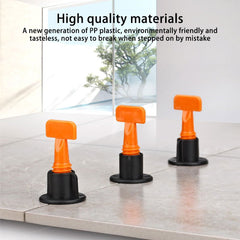 51pcs Reusable Tile Leveling Spacers & Wedge Kit for Floor Wall Tile