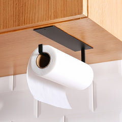 Metal Kitchen Tissue Rack Under Cabinet Single Hand Operable Paper Towel Holder