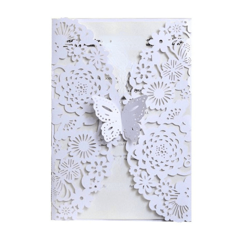 10pcs Butterfly Invitation Card Envelopes for Wedding Engagement Baptism