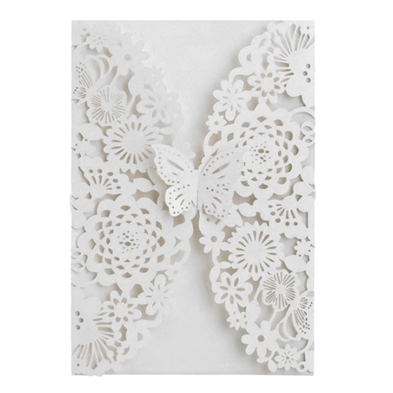 10pcs Butterfly Invitation Card Envelopes for Wedding Engagement Baptism