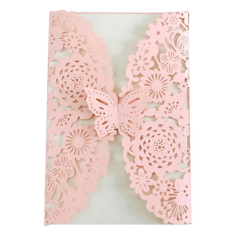 10pcs Butterfly Invitation Card Envelopes for Wedding Engagement Baptism