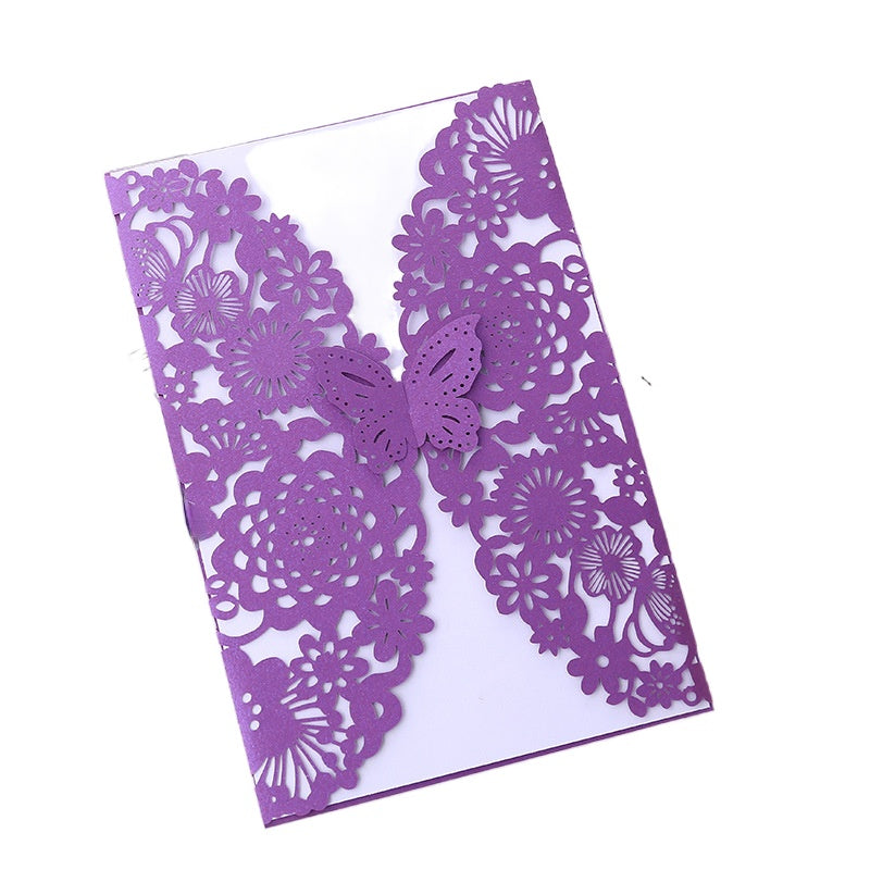 10pcs Butterfly Invitation Card Envelopes for Wedding Engagement Baptism