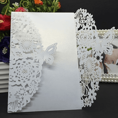 10pcs Butterfly Invitation Card Envelopes for Wedding Engagement Baptism