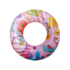 Summer Inflatable Swimming Ring Little Monster Pattern Thickened Pool Party