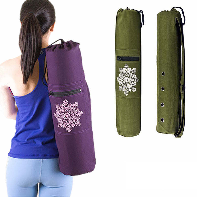 Canvas Yoga Mat Backpack- Stay Fit and Stylish