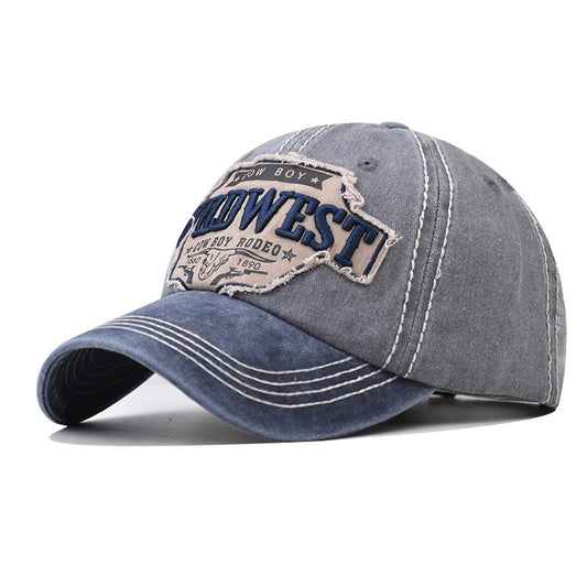 Men's Retro Embroidery Sunscreen Baseball Cap for Cycling Travel