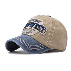 Men's Retro Embroidery Sunscreen Baseball Cap for Cycling Travel